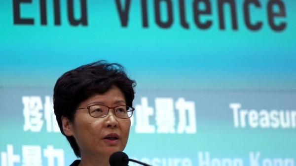 Hong Kong to ban protesters from wearing masks, Carrie Lam confirms
Hong Kong to ban protesters from wearing masks, Carrie Lam confirms