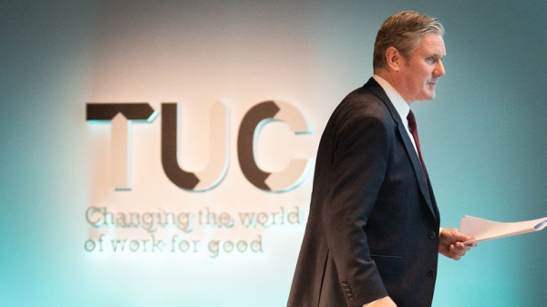 Sir Keir Starmer is preparing for the annual TUC feast with union leaders - but one important person is on the 'naughty step' Sir Keir Starmer is preparing for the annual TUC feast with union leaders - but one important person is on the 'naughty step'